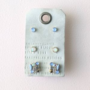 Anthropologie Post Earring Trio